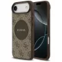 Funda MagSafe Guess 4G Circle Classic Logo para iPhone Air, marrón
