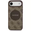 Funda MagSafe Guess 4G Circle Classic Logo para iPhone Air, marrón