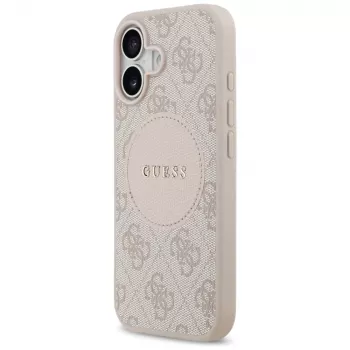 Funda MagSafe Guess 4G Circle Classic Logo para iPhone 17, rosa