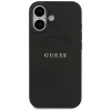 Funda MagSafe Guess Grained Ring para iPhone 17, negra