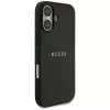 Funda MagSafe Guess Grained Ring para iPhone 17, negra
