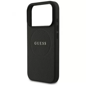 Funda MagSafe Guess Grained Ring para iPhone 17 Pro Max, negra