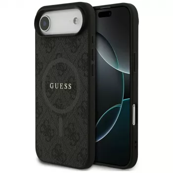 Guess 4G Ring Classic Logo Funda MagSafe para iPhone Air, Negro