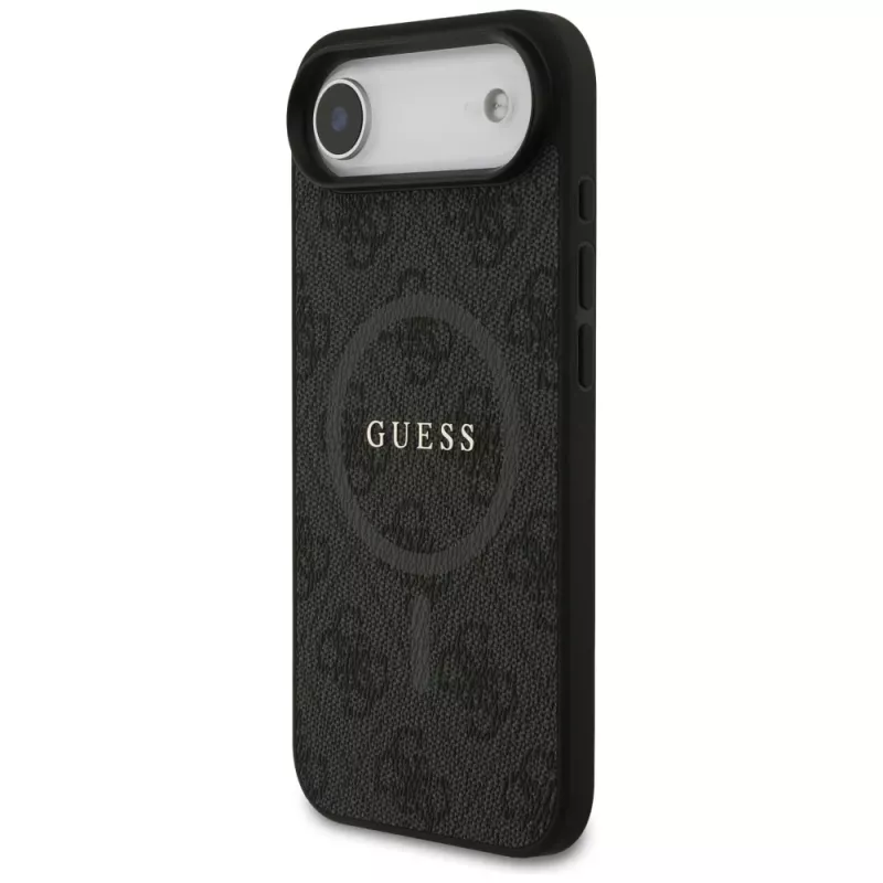 Guess 4G Ring Classic Logo Funda MagSafe para iPhone Air, Negro