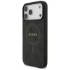 Guess 4G Ring Classic Logo Funda MagSafe para iPhone 17 Pro Max (Negro)