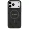 Guess 4G Ring Classic Logo Funda MagSafe para iPhone 17 Pro Max (Negro)