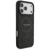 Guess 4G Ring Classic Logo Funda MagSafe para iPhone 17 Pro Max (Negro)