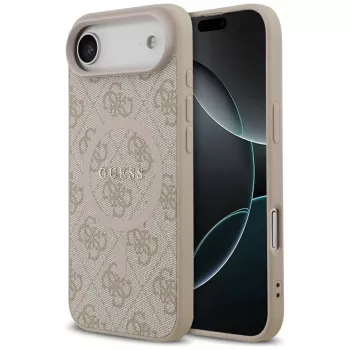 Guess 4G Ring Classic Logo Funda MagSafe para iPhone Air, Rosa