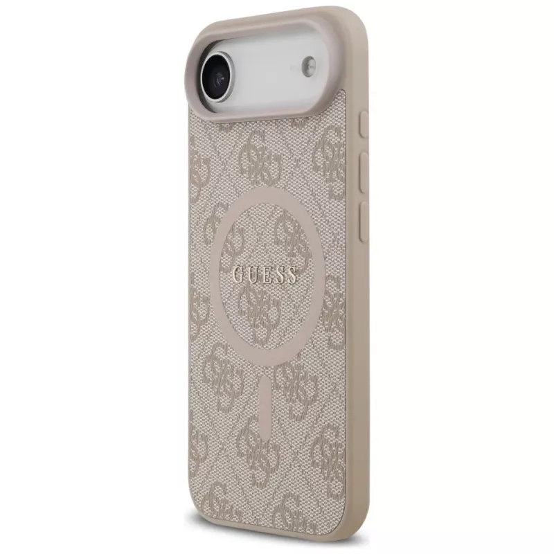 Guess 4G Ring Classic Logo Funda MagSafe para iPhone Air, Rosa