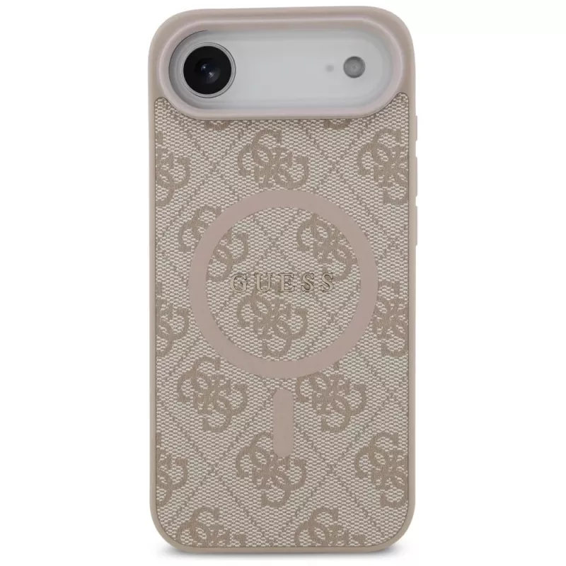 Guess 4G Ring Classic Logo Funda MagSafe para iPhone Air, Rosa