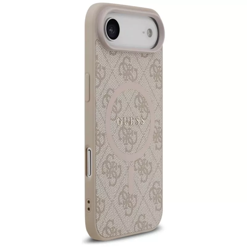Guess 4G Ring Classic Logo Funda MagSafe para iPhone Air, Rosa