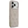 Guess 4G Ring Classic Logo Funda MagSafe para iPhone 17 Pro, Rosa