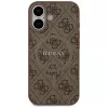 Guess 4G Ring Classic Logo Funda MagSafe para iPhone 17 - Marrón