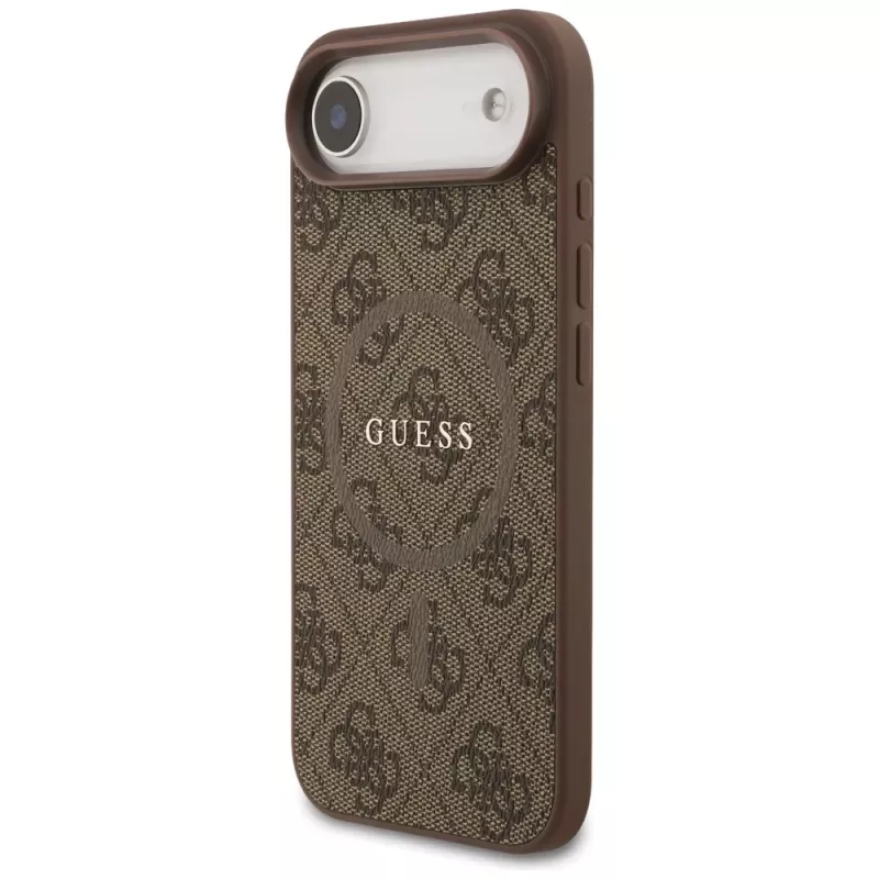 Guess 4G Ring Classic Logo Funda MagSafe para iPhone Air, Marrón