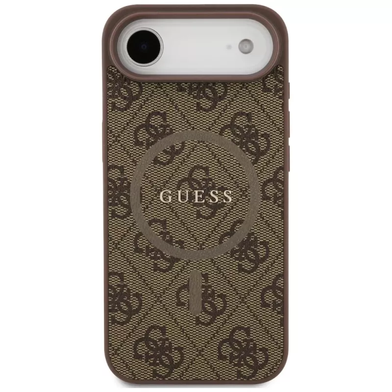 Guess 4G Ring Classic Logo Funda MagSafe para iPhone Air, Marrón