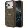 Guess 4G Ring Classic Logo Funda MagSafe para Apple iPhone 17 Pro, Marrón