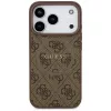 Guess 4G Ring Classic Logo Funda MagSafe para Apple iPhone 17 Pro, Marrón