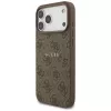 Guess 4G Ring Classic Logo Funda MagSafe para iPhone 17 Pro Max (Marrón)