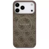 Guess 4G Ring Classic Logo Funda MagSafe para iPhone 17 Pro Max (Marrón)