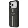 Guess 4G Printed Stripes Funda MagSafe para iPhone 17 Pro (Negro)