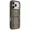 Guess 4G Printed Stripes Funda MagSafe para Apple iPhone 17 Pro - Marrón