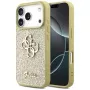 Guess Fixed Glitter Big 4G Funda para Apple iPhone 17 Pro, Oro