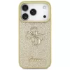 Guess Fixed Glitter Big 4G Funda para Apple iPhone 17 Pro, Oro