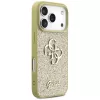 Guess Fixed Glitter Big 4G Funda para Apple iPhone 17 Pro, Oro