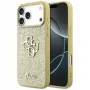 Guess Fixed Glitter Big 4G Funda para iPhone 17 Pro Max (Oro)
