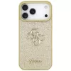 Guess Fixed Glitter Big 4G Funda para iPhone 17 Pro Max (Oro)