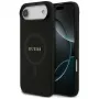 Guess Saffiano Classic Logo Funda MagSafe para iPhone Air, Negro
