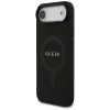 Guess Saffiano Classic Logo Funda MagSafe para iPhone Air, Negro