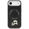 KARL LAGERFELD Karl & Choupette Pins Funda MagSafe para iPhone Air, Negro