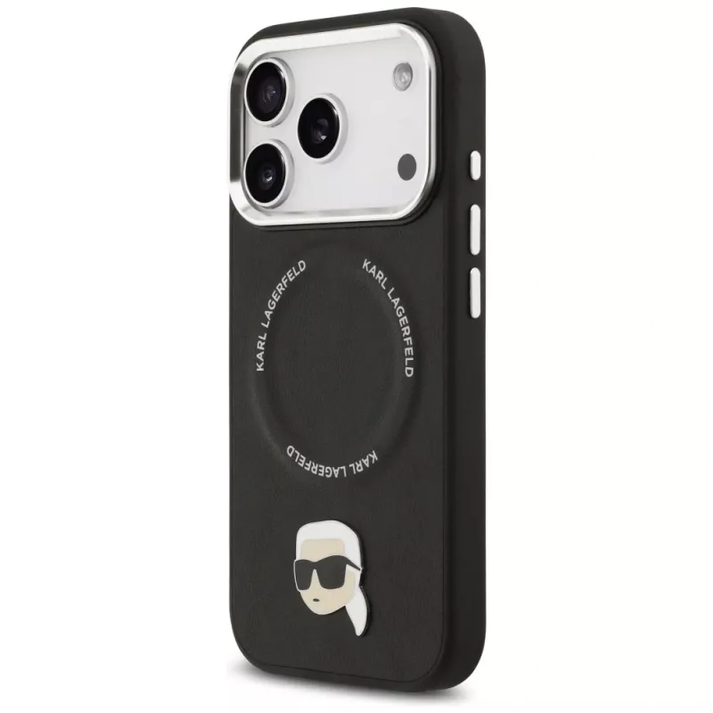 KARL LAGERFELD Karl Pin Funda MagSafe para Apple iPhone 17 Pro - Negro