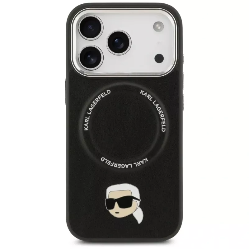 KARL LAGERFELD Karl Pin Funda MagSafe para Apple iPhone 17 Pro - Negro