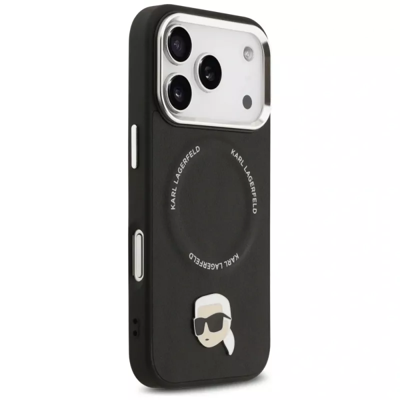 KARL LAGERFELD Karl Pin Funda MagSafe para Apple iPhone 17 Pro - Negro