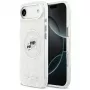 Karl Lagerfeld IML Glitter Karl & Choupette Heads Logo funda MagSafe para Apple iPhone Air - gris
