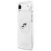 Karl Lagerfeld IML Glitter Karl & Choupette Heads Logo funda MagSafe para Apple iPhone Air - gris