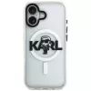 KARL LAGERFELD IML Karl Sketch Logo Funda MagSafe para Apple iPhone 17, Transparente