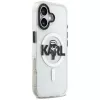 KARL LAGERFELD IML Karl Sketch Logo Funda MagSafe para Apple iPhone 17, Transparente