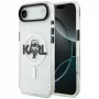 Karl Lagerfeld IML Karl Sketch Logo Funda MagSafe para iPhone Air, Transparente