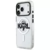KARL LAGERFELD IML Karl Sketch Logo Funda MagSafe para iPhone 17 Pro, Transparente