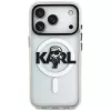 KARL LAGERFELD IML Karl Sketch Logo Funda MagSafe para iPhone 17 Pro, Transparente