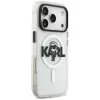 KARL LAGERFELD IML Karl Sketch Logo Funda MagSafe para iPhone 17 Pro, Transparente
