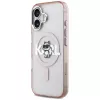 Karl Lagerfeld IML Choupette Sketch Logo funda MagSafe para iPhone 17, rosa