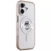 Karl Lagerfeld IML Choupette Sketch Logo funda MagSafe para iPhone 17, rosa
