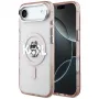 Karl Lagerfeld IML Choupette Sketch Logo funda MagSafe para iPhone Air rosa