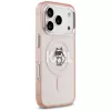 Karl Lagerfeld IML Choupette Sketch Logo funda MagSafe para iPhone 17 Pro - rosa
