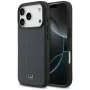 Mercedes funda de piel Laurel Leaves Stripes MagSafe para iPhone 17 Pro azul
