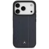 Mercedes funda de piel Laurel Leaves Stripes MagSafe para iPhone 17 Pro azul